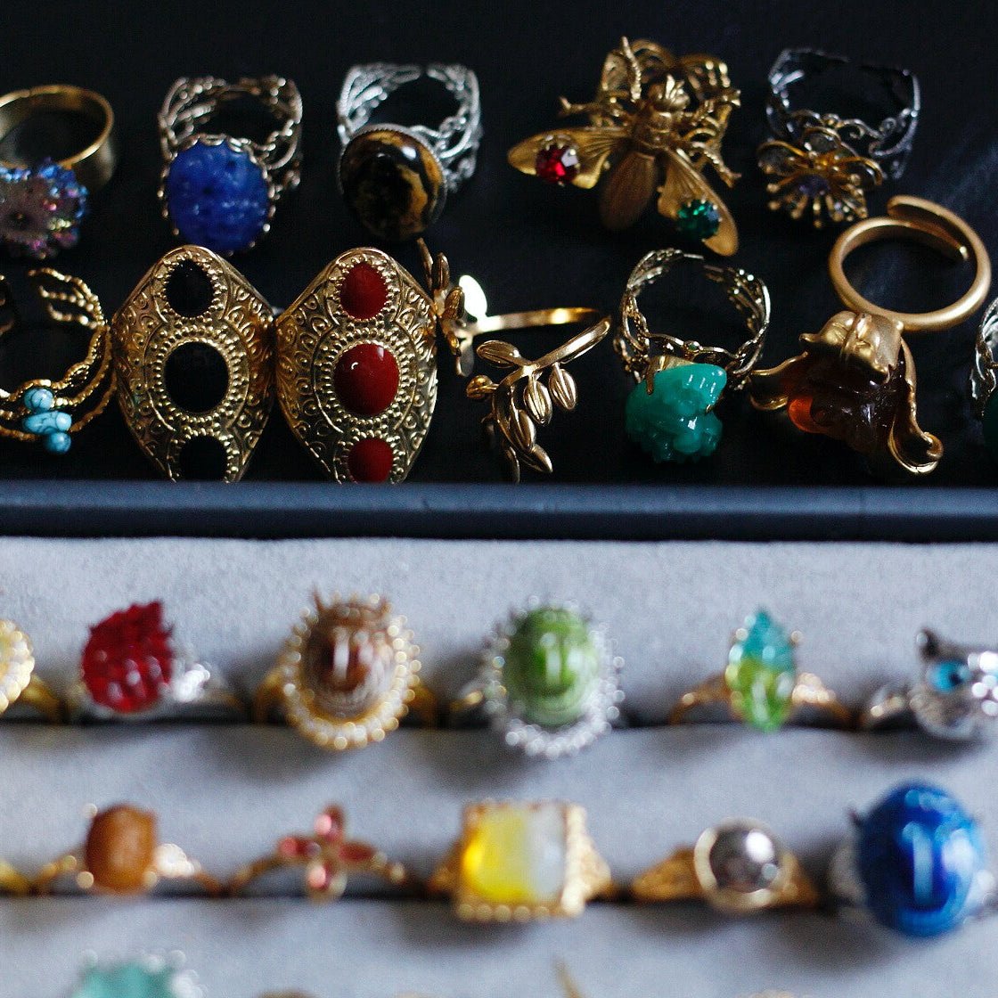 Open Cuff Olive Leaf Ring - Doraflora