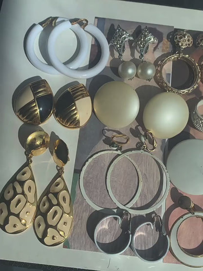 Vintage Filigree Gold Hoop Drop Earrings | Old Money Aesthetic Jewelry