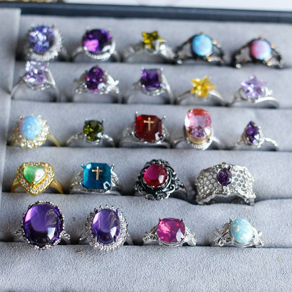 Vintage Filigree Purple Amethyst Ring - Doraflora